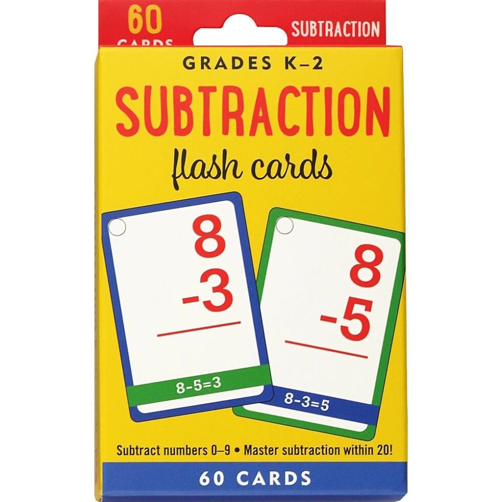 Subtraction Flash Cards - Peter Pauper Press - Toys & Co.