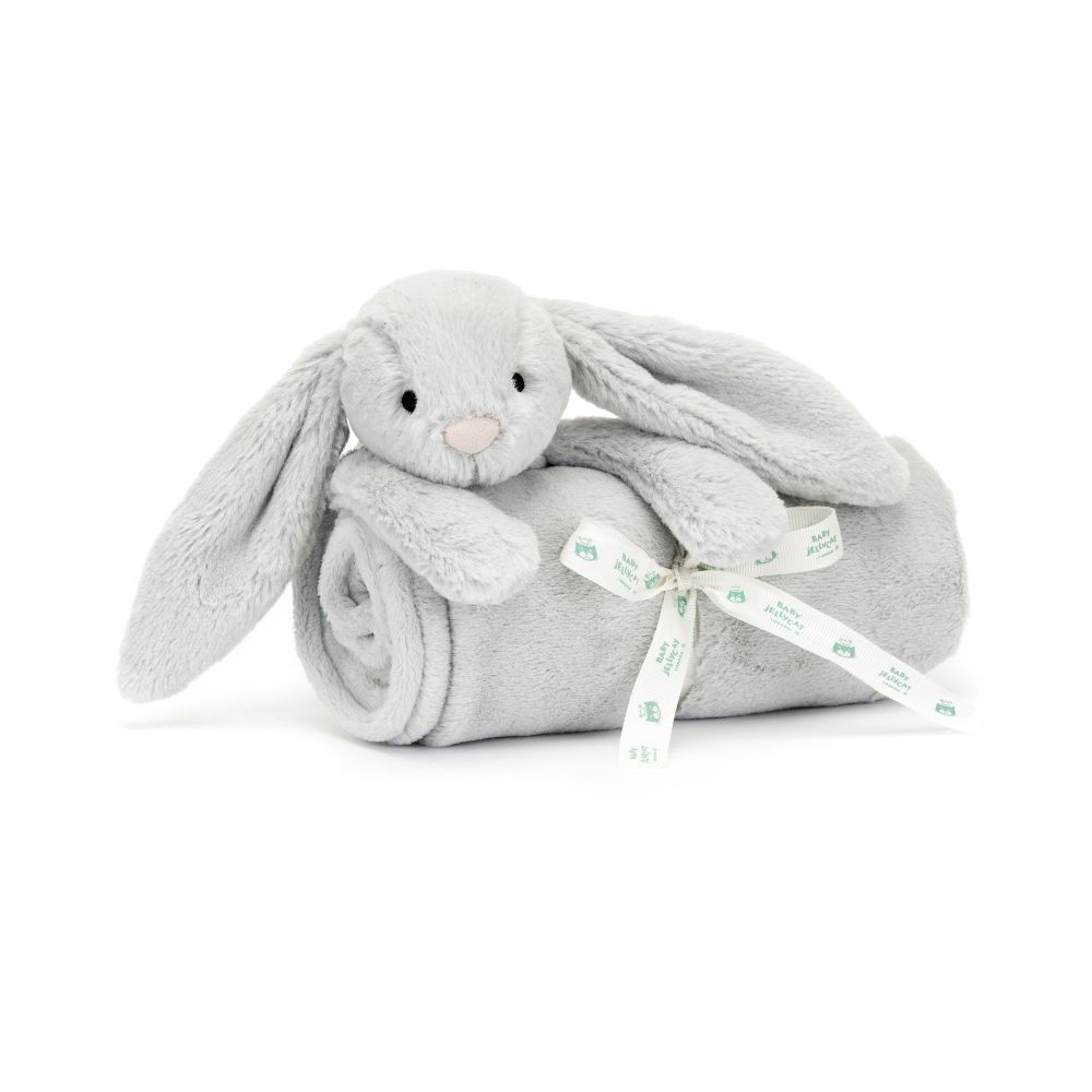 Bashful Grey Bunny Blankie