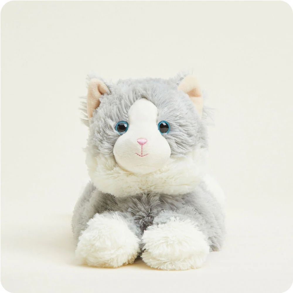 Laying Down Grey Cat Warmies