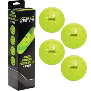 Pickleball 4 Pack Neon Green
