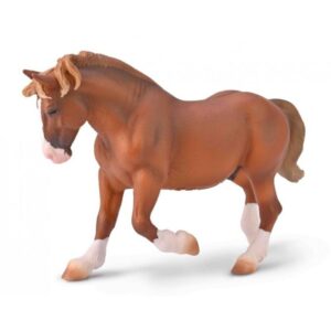 Breton Draft Chestnut Stallion