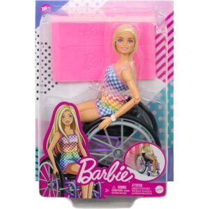 Barbie with Wheelchair Rainbow Romper