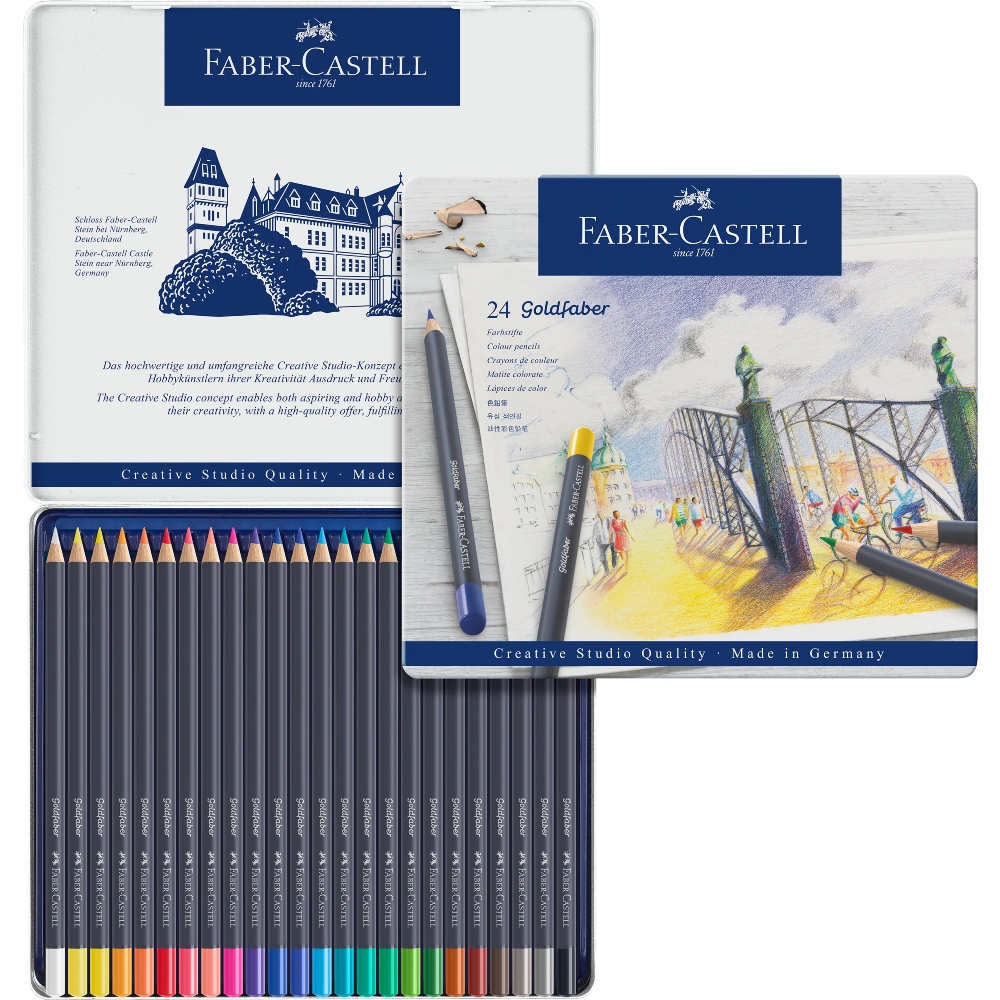 Goldfaber Color Pencil Tin 24 Count