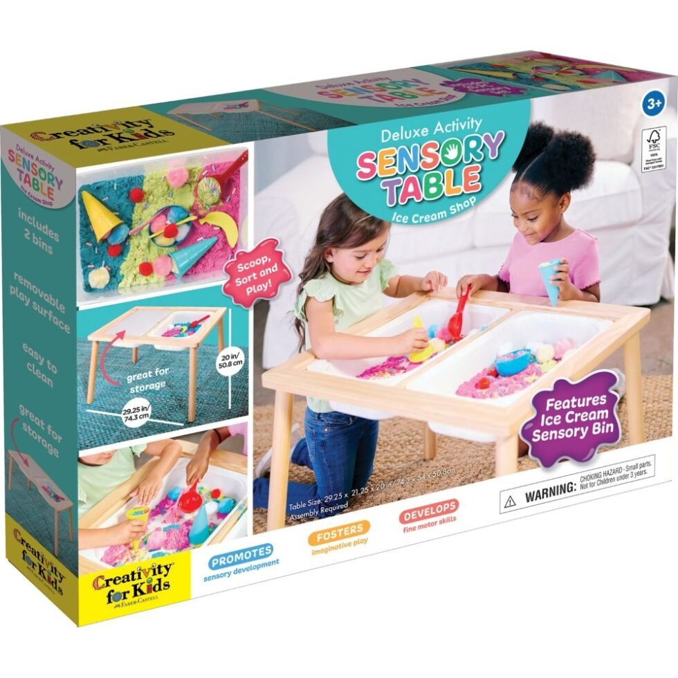 Deluxe Activity Sensory Table Ice Cream Shop - Creativity For Kids ...