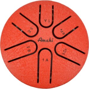 3 Inch Steel Tongue Drum Red