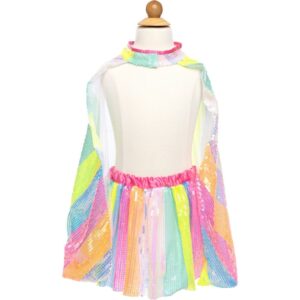 Stripy Sequins Cape 4/6