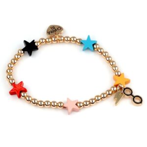 Gold Harry Potter Stretch Bracelet