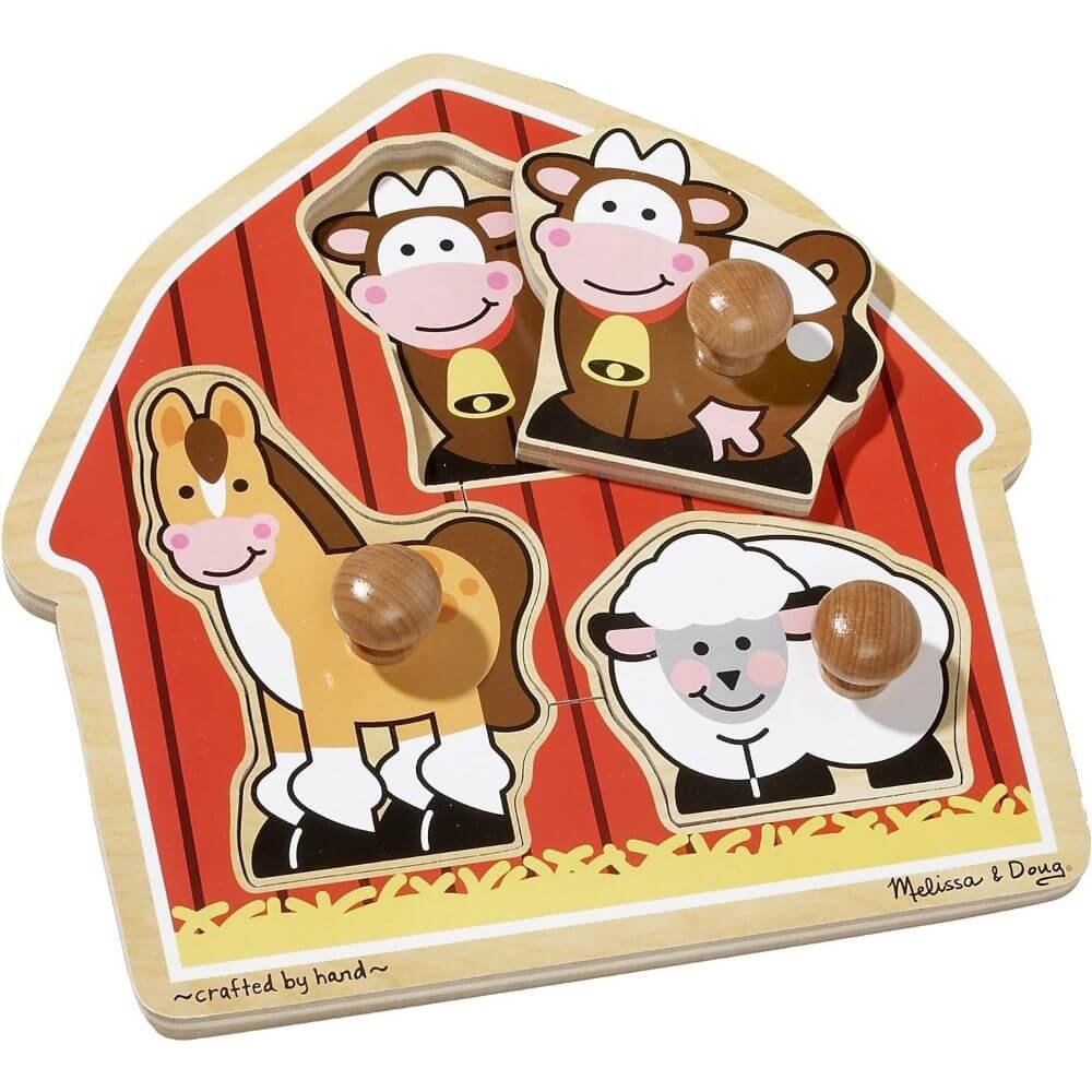 Barnyard Animals Knob Puzzle
