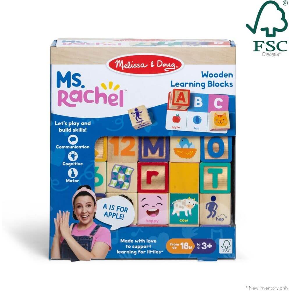 Ms. Rachel Blocks with Activity Cards