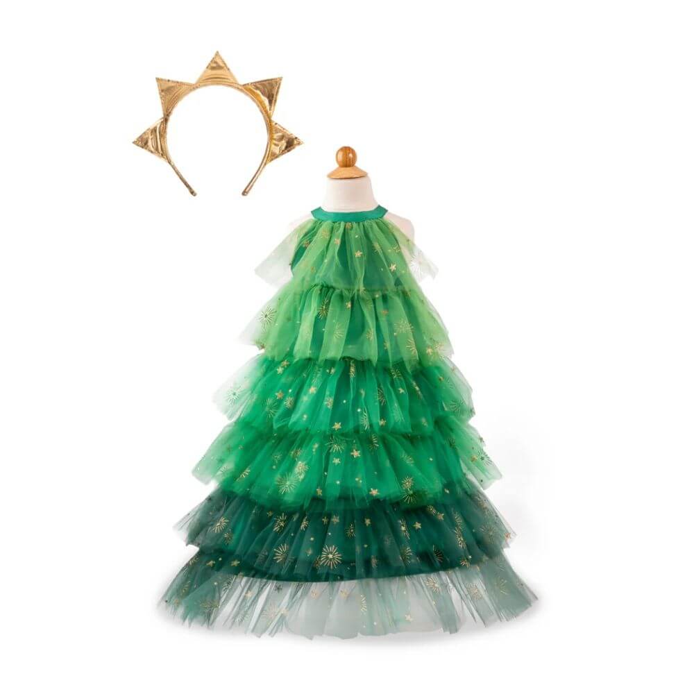 Christmas Tree Dress with Headpiece 5/6