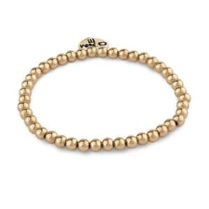 Gold Bead Stretch Bracelet