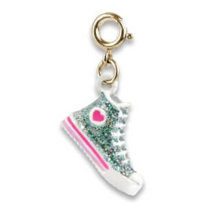 Gold Glttr Hi-Top Sneaker Charm
