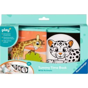 Wild Animals Tummy Time Book