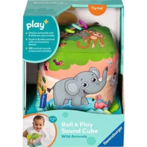 Wild Animal Roll & Play Sound Cube