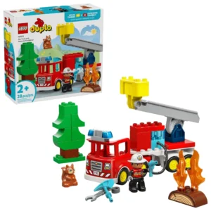 Fire Truck W/ Firefighter