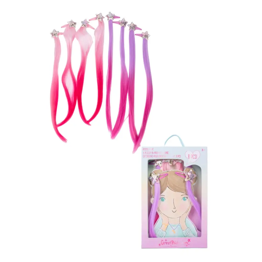 Multi-Color Clip In Extensions