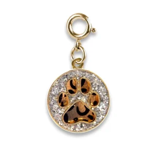 Gold Swivel Leopard Charm