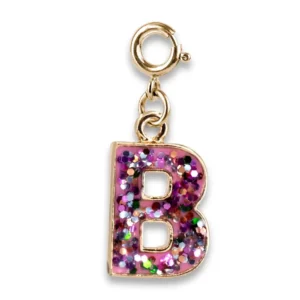 Gold Glitter Initial - B