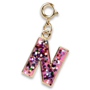 Gold Glitter Initial - N