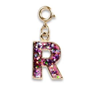 Gold Glitter Initial - R