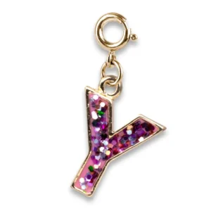 Gold Glitter Initial - Y