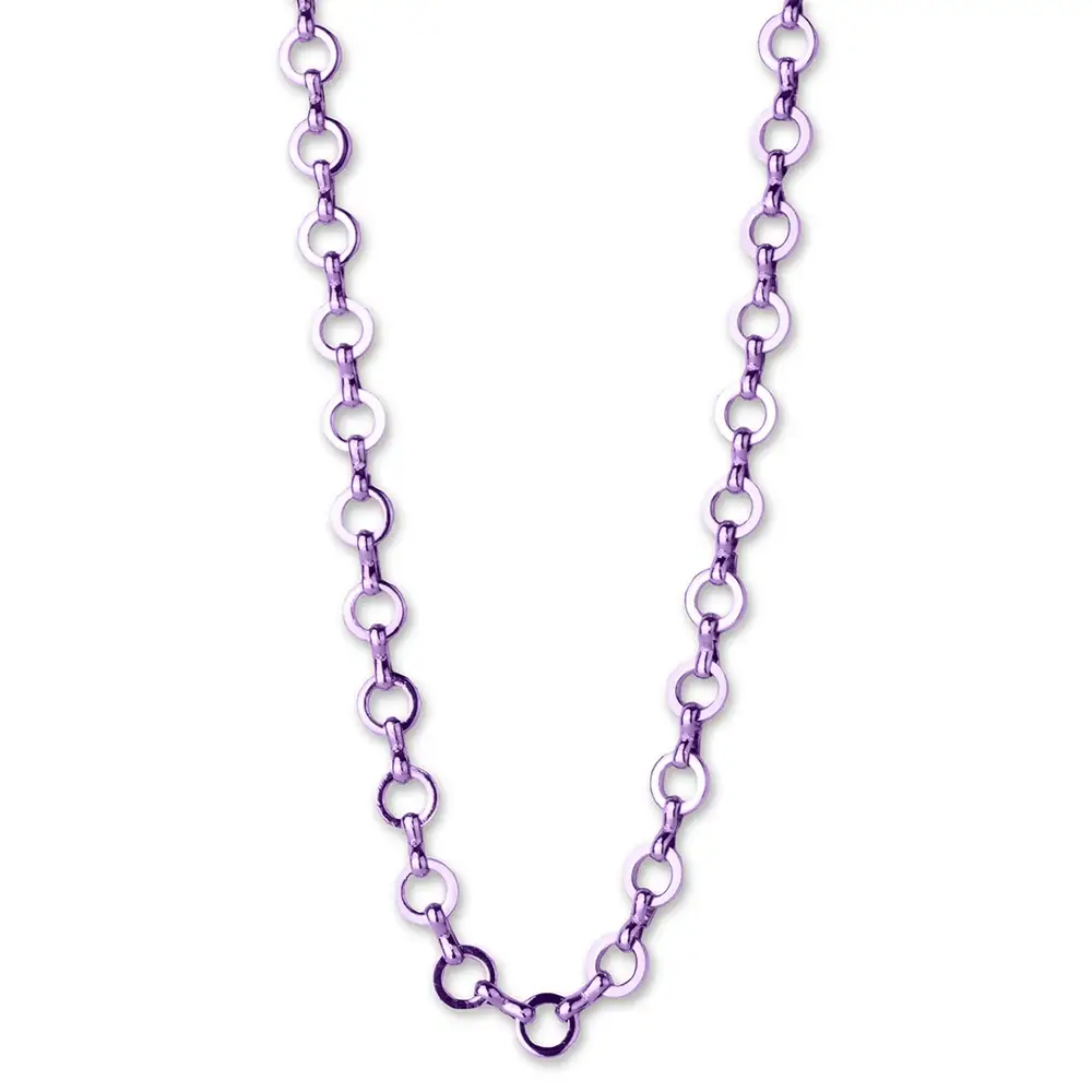Purple Link Necklace