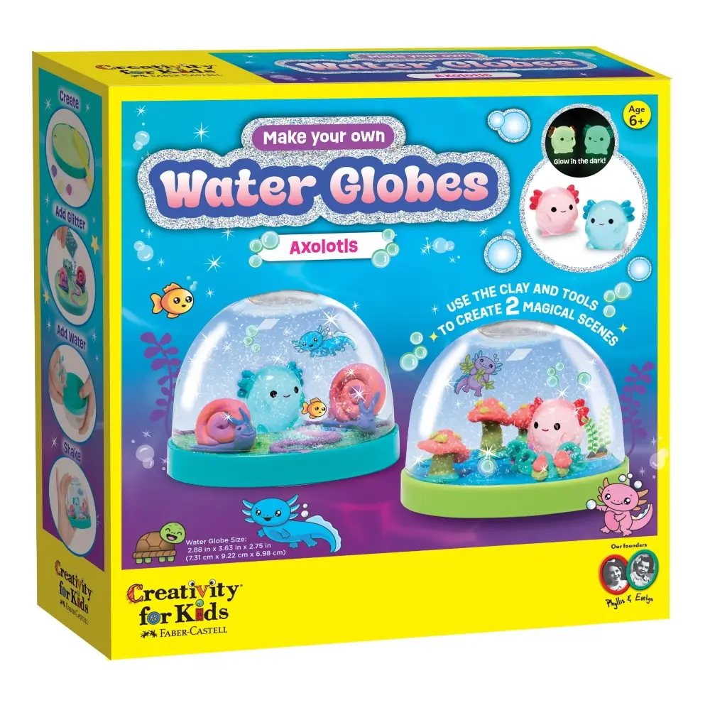 MYO Water Globe Axolotls