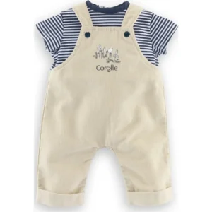 T-Shirt & Ecru Overalls 14 Inch