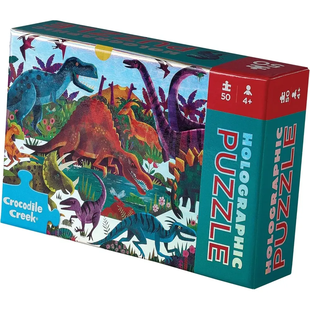Mini Holographic Dinos Puzzle 50 Piece
