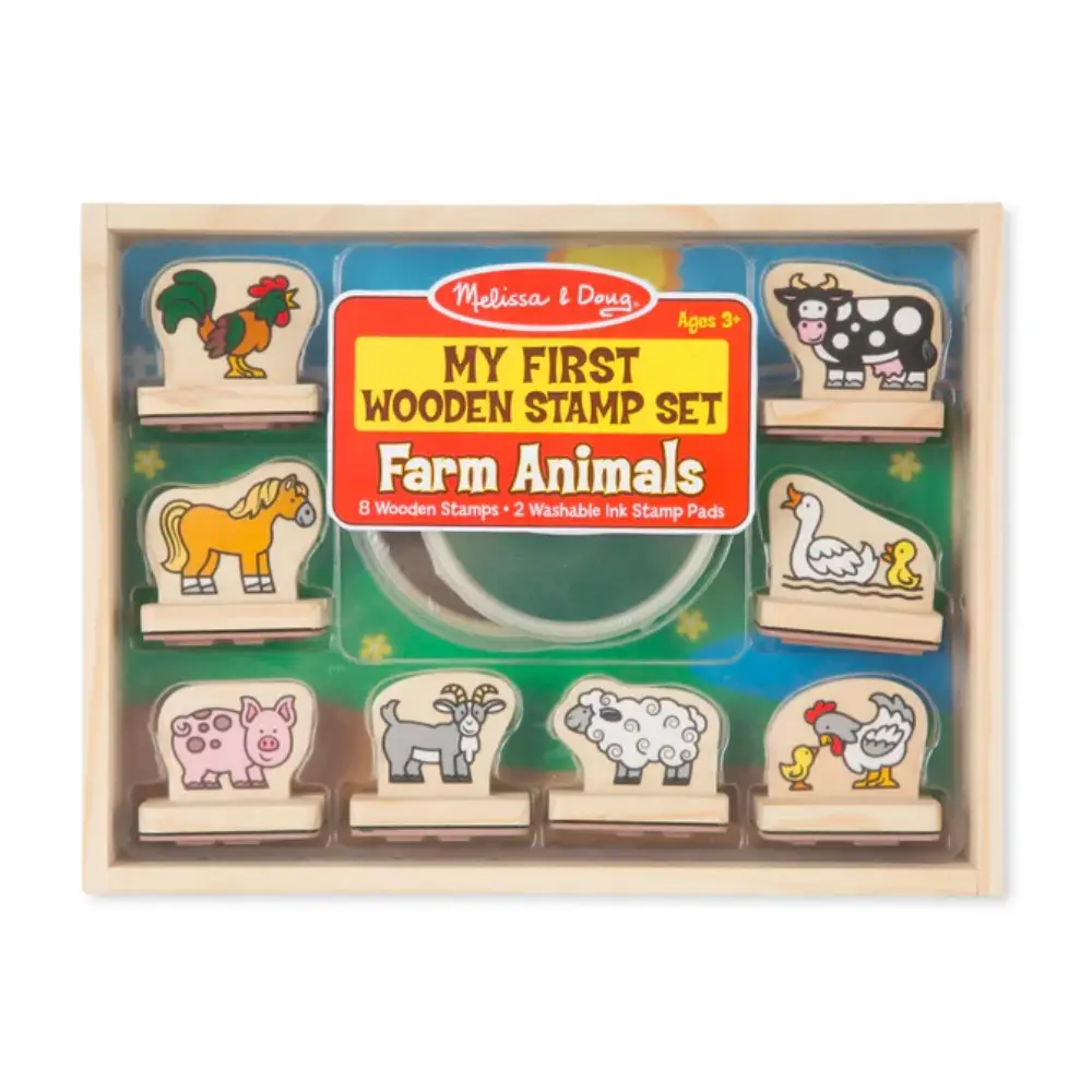 First Wooden Stamp Set – Animals