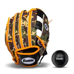 T-Ball Glove Black & Orange with Ball