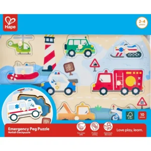 Emergency Vehicle Peg Puzzle