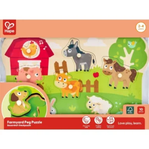 Farm Animals Peg Puzzle