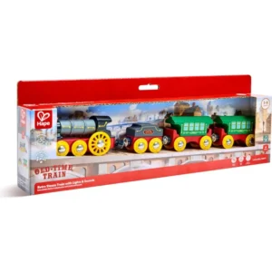Retro Steam Train with Lights