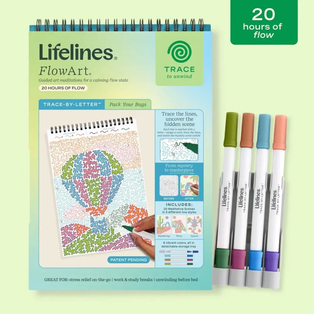 FlowArt – Trace-By-Letter Pack Your Bags