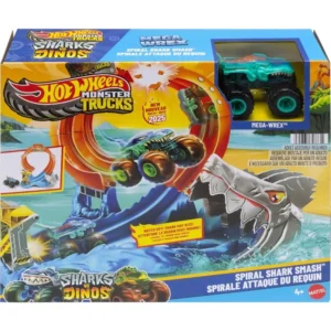 Hot Wheels Monster Truck Corkscrew Shark Smash