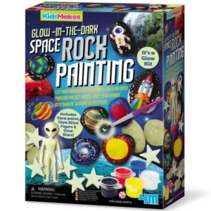 Glow in the Dark Space Rock Painting