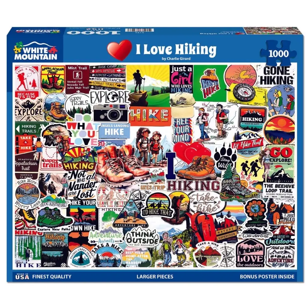 I Love Hiking 1000 Piece