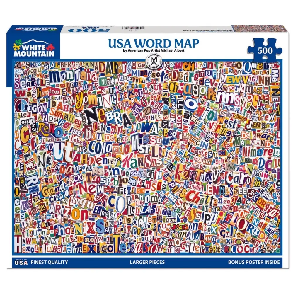 Usa World Map 500 Piece