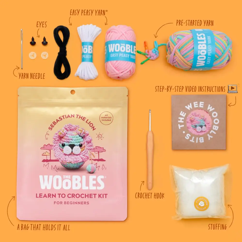 Beginner Crochet – Pastel Lion
