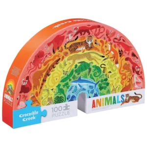 Rainbow Animals Shape Box 100 Piece
