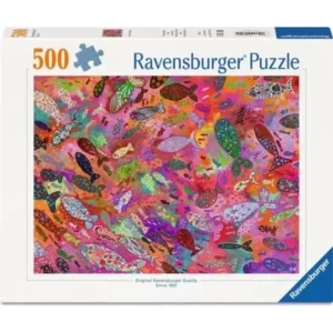 Fish in Fuchsia 500 Piece