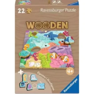 Sea Animals 22 Piece Wood