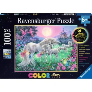 Unicorns In Moonlight 100 Piece