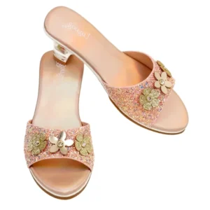 Gold Peach High Heel Slipper Size 10-11