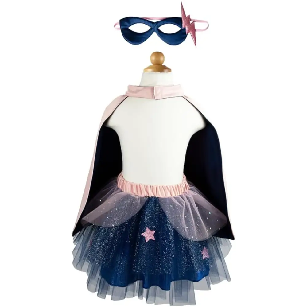 Tutu/ Cape/ Mask Pk/Navy Size 4-6
