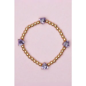 Chic Amethyst Love Bracelet