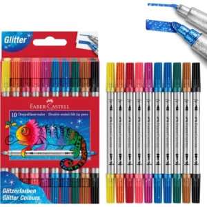 Double End Glitter Markers 10 Pack