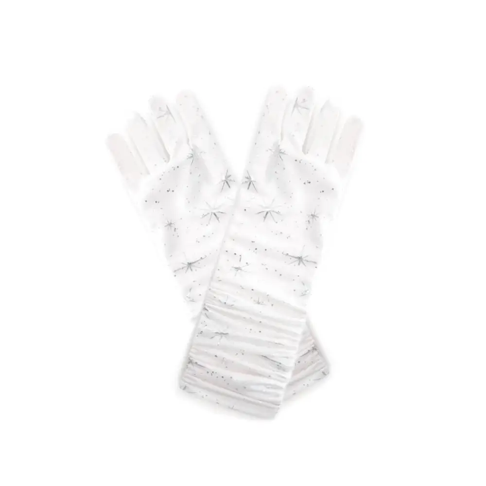 Silver Shimmer Gloves Size 1