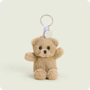 Brown Curly Bear Warmies Keyring